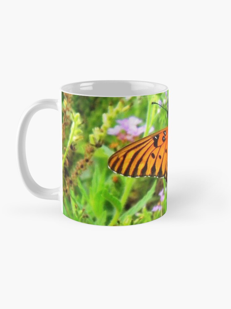 Alternate view of Orange Butterfly Windows From Heaven Mug