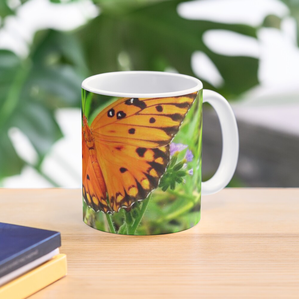 Orange Butterfly Windows From Heaven Mug