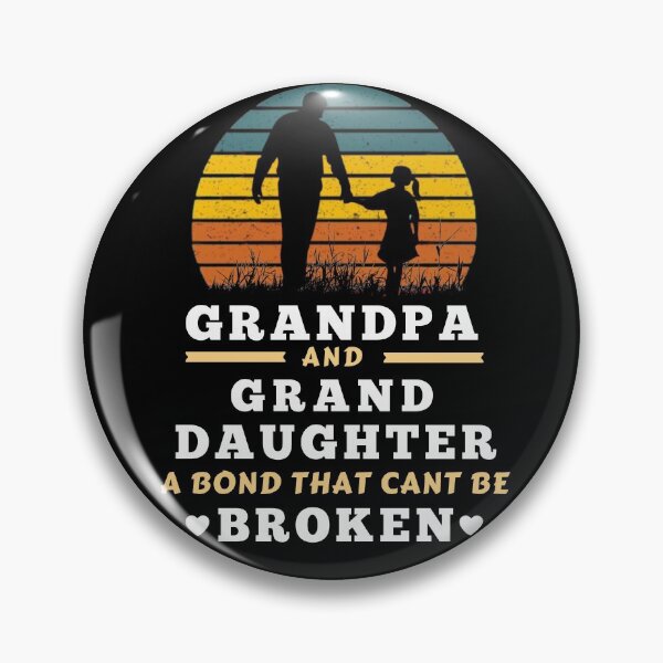 Item preview, Grandparents Day Gift for Grandfather - Vintage Sunset Grandpa Grand Daughter Bond Design - Best Gift for Grandpa designed and sold by OneandHalf.