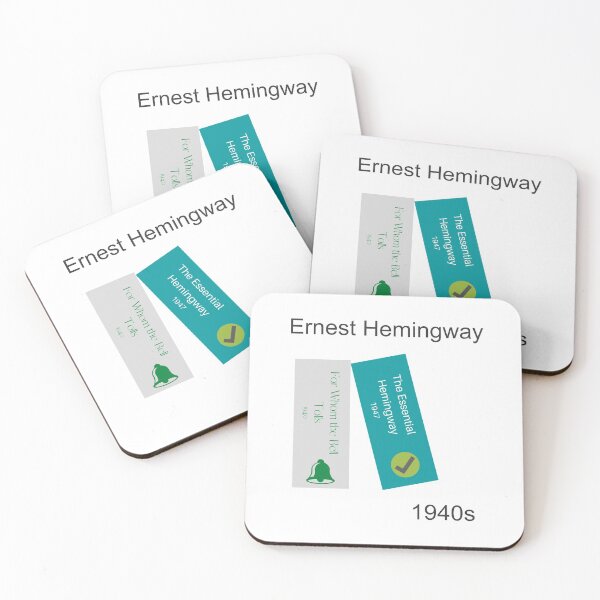 Item preview, Ernest Hemingway book print, 1940s designed and sold by UndertoneShop.