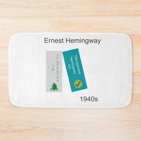 Item preview, Ernest Hemingway book print, 1940s designed and sold by UndertoneShop.