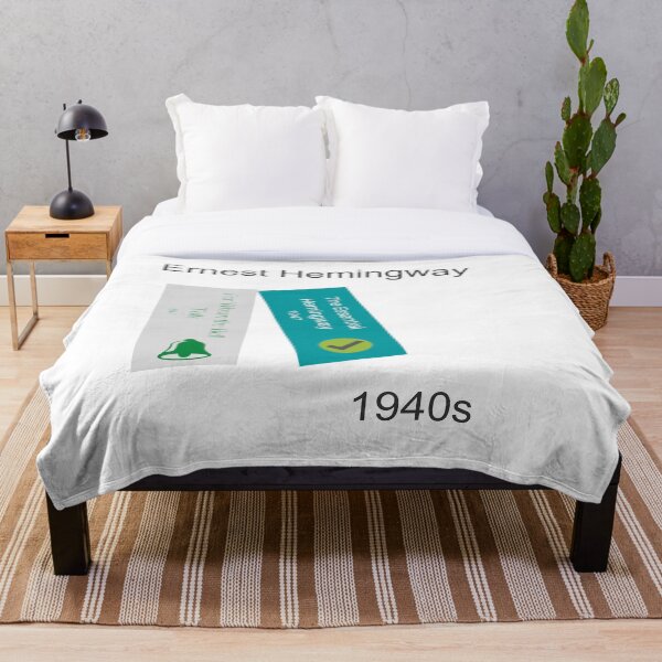 Item preview, Ernest Hemingway book print, 1940s designed and sold by UndertoneShop.