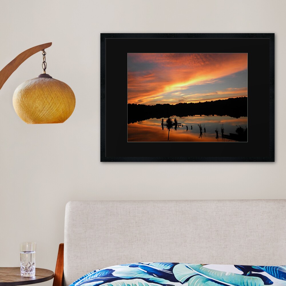 Windows From Heaven Sunset Framed Art Print