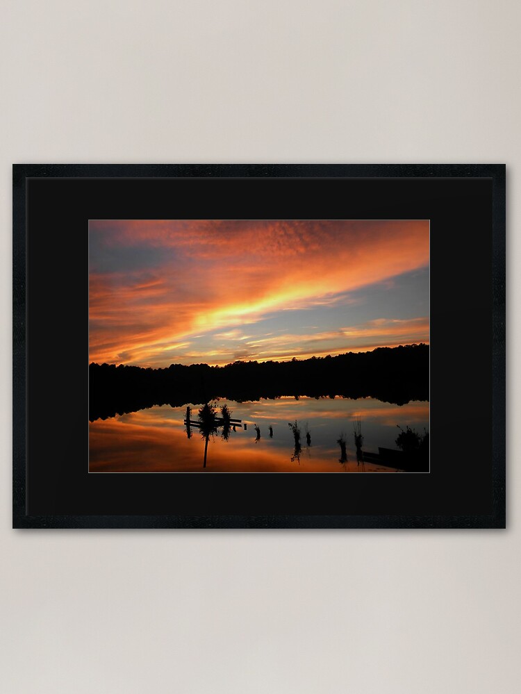 Alternate view of Windows From Heaven Sunset Framed Art Print