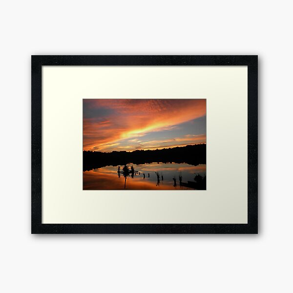 Windows From Heaven Sunset Framed Art Print