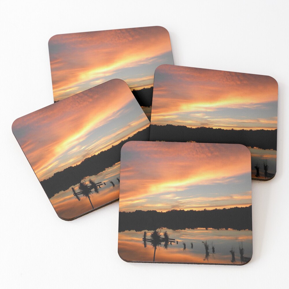 Windows From Heaven Sunset Coasters (Set of 4)