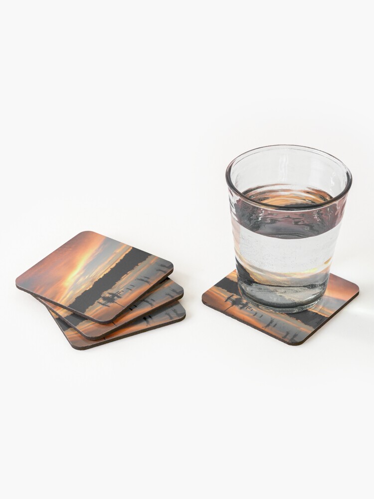 Alternate view of Windows From Heaven Sunset Coasters (Set of 4)