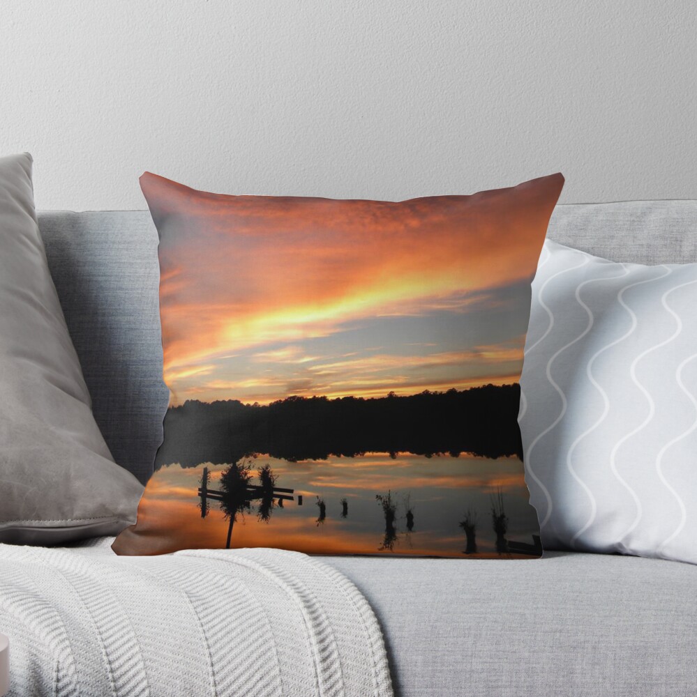 Windows From Heaven Sunset Throw Pillow