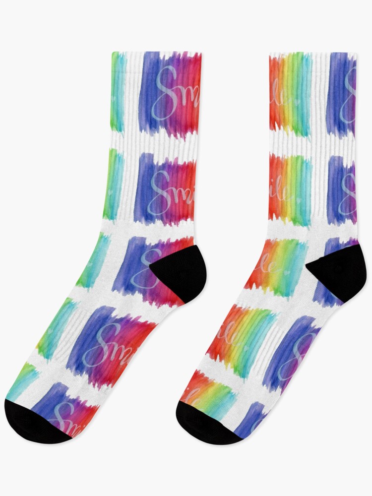 Thumbnail 1 of 5, Socks, Smile designed and sold by JessicaTang.