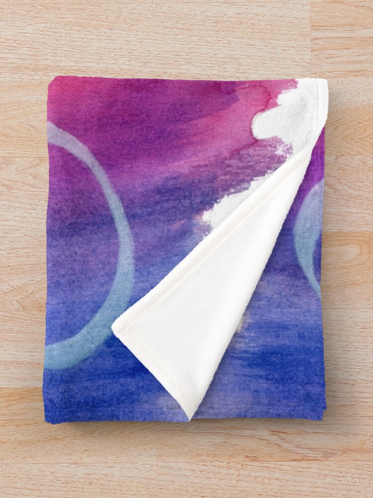 Thumbnail 3 of 6, Throw Blanket, Smile designed and sold by JessicaTang.
