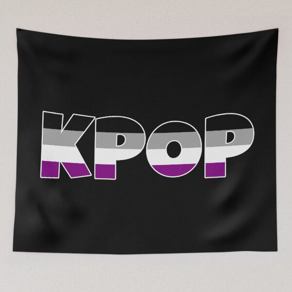 Item preview, KPOP Asexual Ace Pride Flag LGBTQ+ CUTE Quote Rainbow designed and sold by SugarSaint.