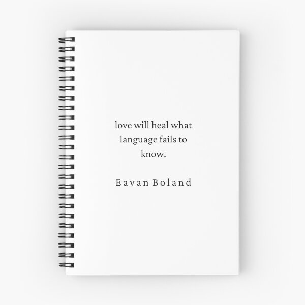 Item preview,  Eavan Boland Love will Heal designed and sold by brownbread-.