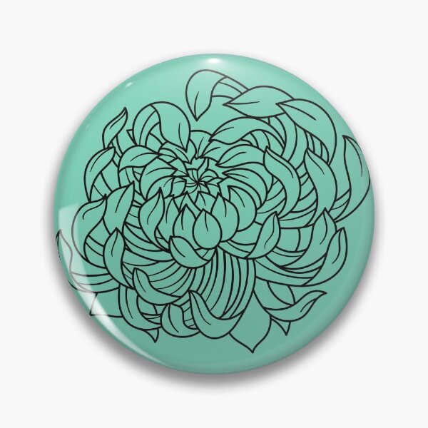 Aperçu de l'œuvre Pivoine Aqua créée et vendue par lolla-doesstuff.