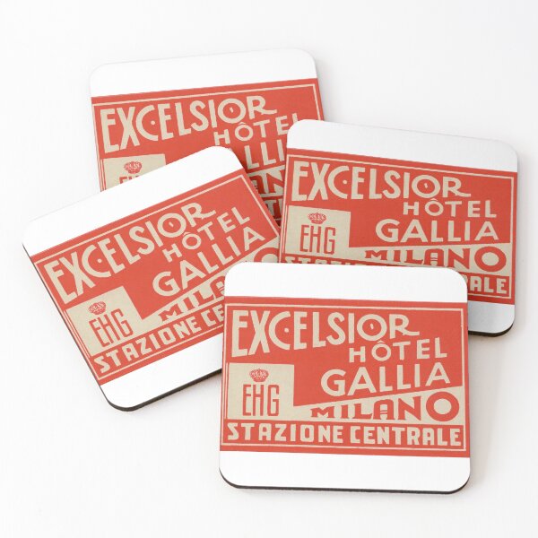 Item preview, Excelsior Hotel Gallia luggage label, designed and sold by paulgrand.