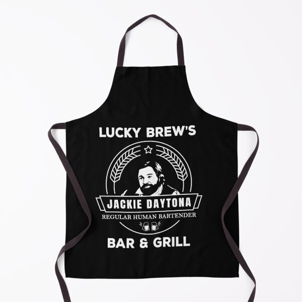 Aperçu de l'œuvre Jackie Daytona - T-shirt Lucky Brew's Bar and Grill - Ce que nous faisons dans l'ombre créée et vendue par silverhexagon.