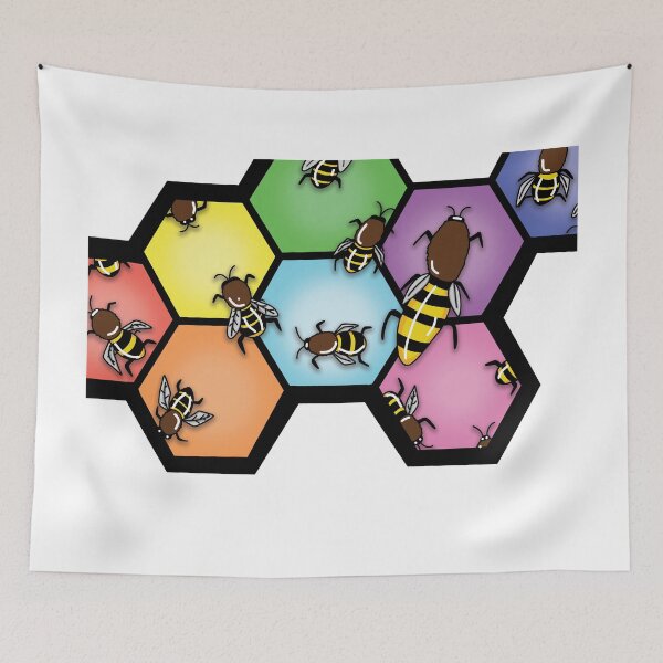 Item preview, Bee Hexagon designed and sold by MammaPanda.