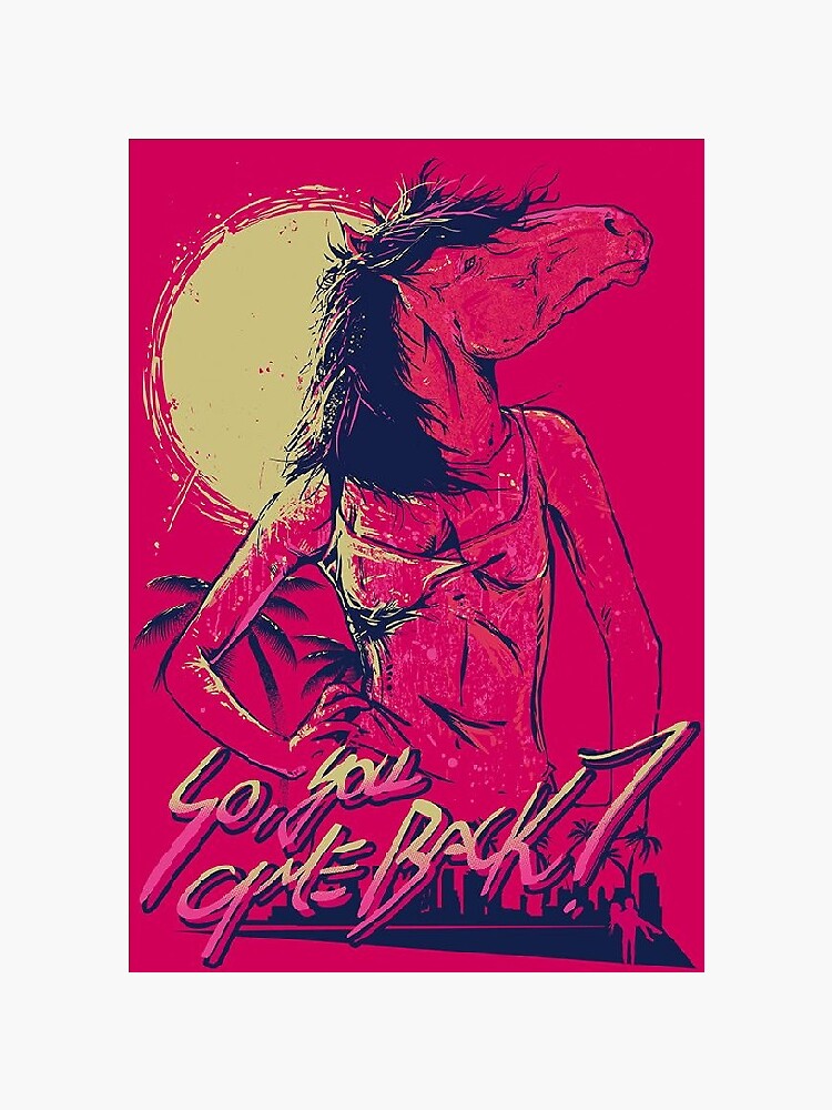 "Hotline Miami Horse" Sticker for Sale by davidkiller Redbubble