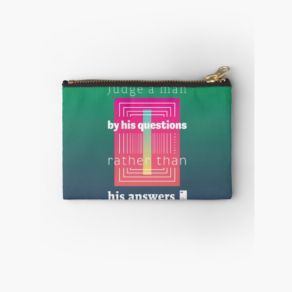 Item preview, Judge a man by his questions rather than his answers. designed and sold by quotesonposters.