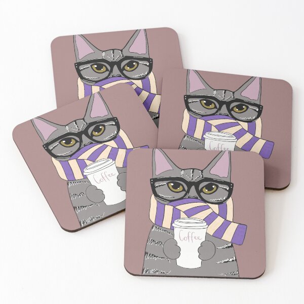 Item preview, Coffee cat in winter designed and sold by Funtastic-GOODS.