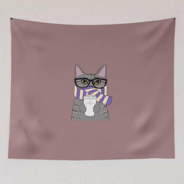 Item preview, Coffee cat in winter designed and sold by Funtastic-GOODS.