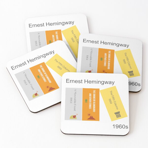 Item preview, Ernest Hemingway book print, 1960s designed and sold by UndertoneShop.