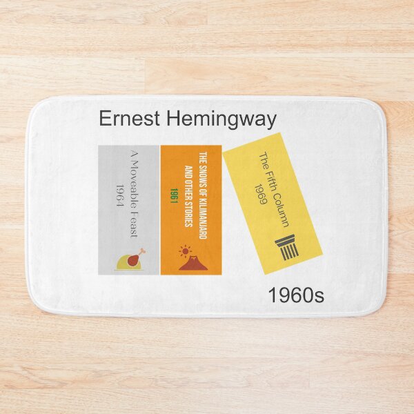 Item preview, Ernest Hemingway book print, 1960s designed and sold by UndertoneShop.