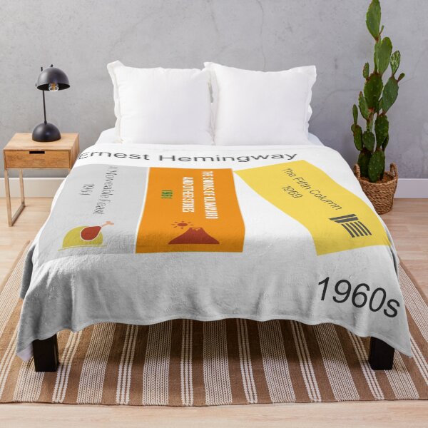 Item preview, Ernest Hemingway book print, 1960s designed and sold by UndertoneShop.