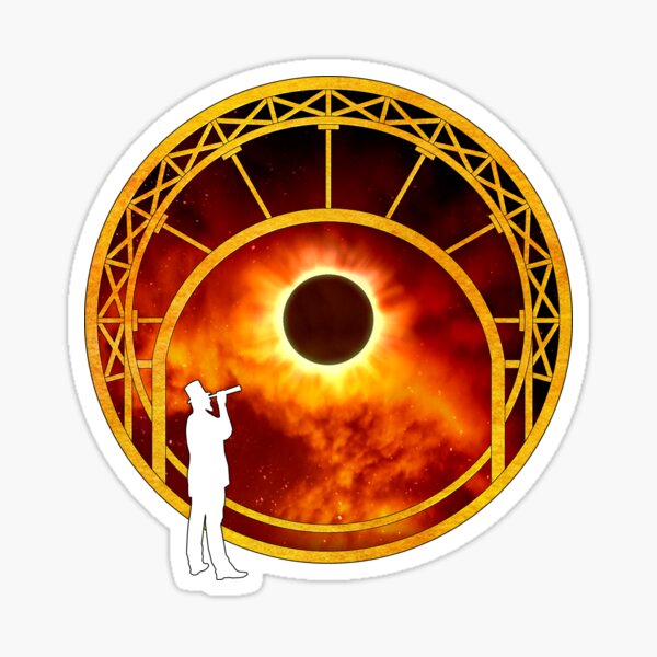 Eclipse steampunk Sticker