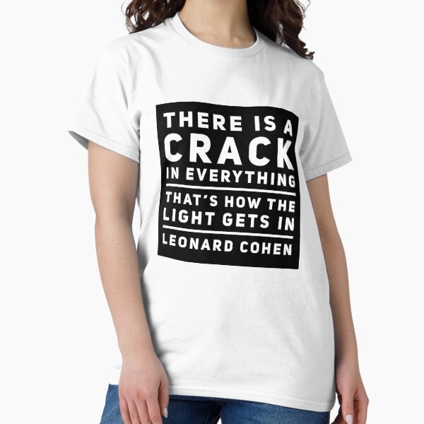 Item preview, There is a Crack in Everything - Leonard Cohen quote designed and sold by vagabond-soul.