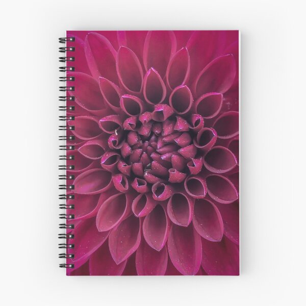 Item preview, Pink Bombshell Dahlia Flower Petal Pattern. Bright Magenta Colours 062 designed and sold by Bees-n-Flowers.
