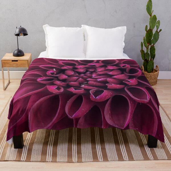Item preview, Pink Bombshell Dahlia Flower Petal Pattern. Bright Magenta Colours 062 designed and sold by Bees-n-Flowers.