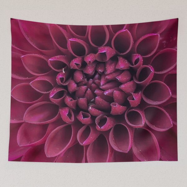 Item preview, Pink Bombshell Dahlia Flower Petal Pattern. Bright Magenta Colours 062 designed and sold by Bees-n-Flowers.