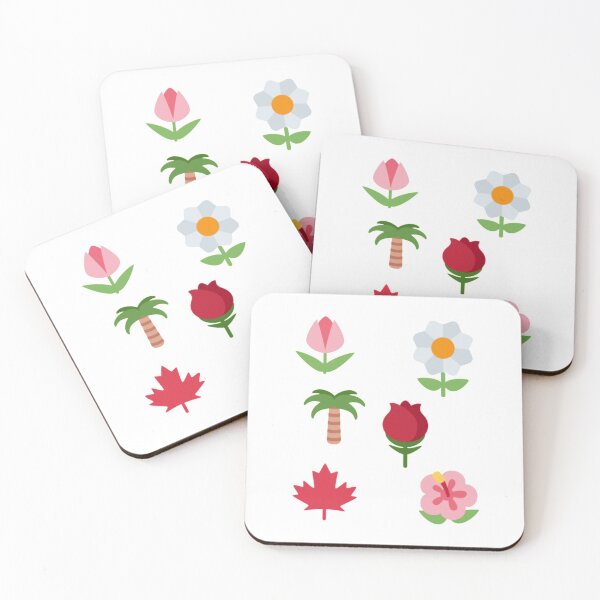 Item preview, Sticker pack flowers plants maple leaf palm tulip designed and sold by PaperDreamPod.