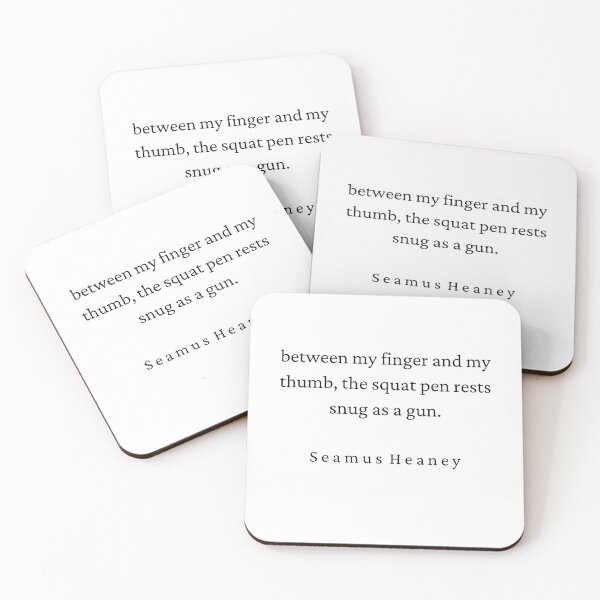 Item preview, Seamus Heaney Poetry Quote - Digging designed and sold by brownbread-.