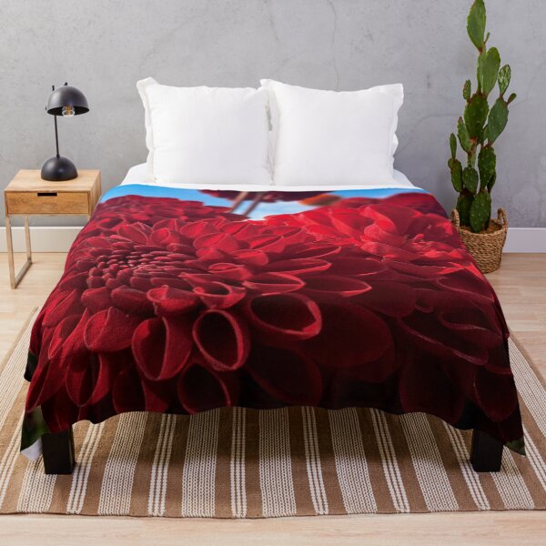 Item preview, Red Ball Dalias Tesselaar floreciendo en el jardín 063 designed and sold by Bees-n-Flowers.