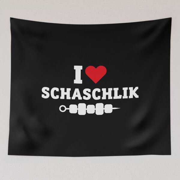 Item preview, I Love Shashlik - Schaschlyk meat skewers Russian designed and sold by mgoo.