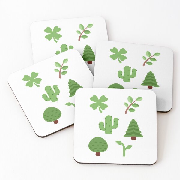 Item preview, Sticker pack green plants leaves cactus pine  designed and sold by PaperDreamPod.