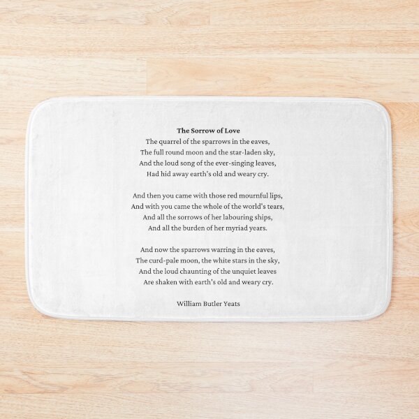 Item preview, William Butler Yeats- The Sorrow of Love designed and sold by brownbread-.