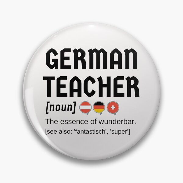 Item preview, German Teacher Definition Professeur d'allemand Wunderbar with Flags designed and sold by Time4German.