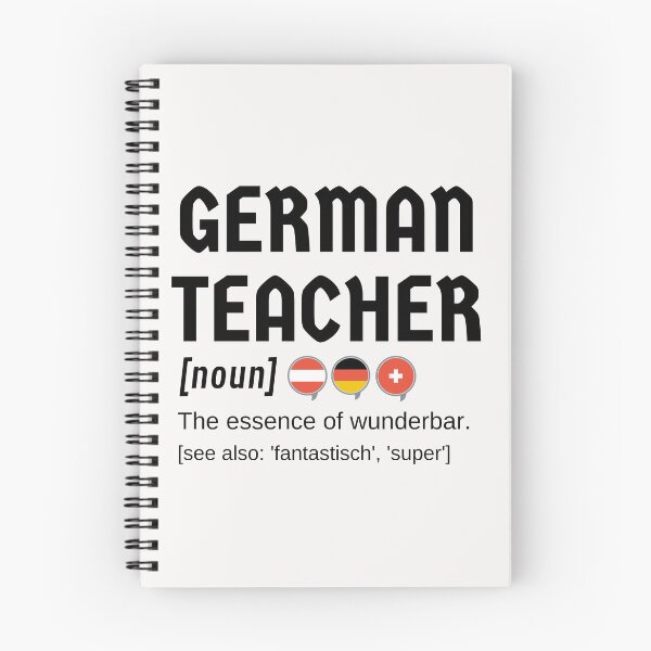 Item preview, German Teacher Definition Professeur d'allemand Wunderbar with Flags designed and sold by Time4German.