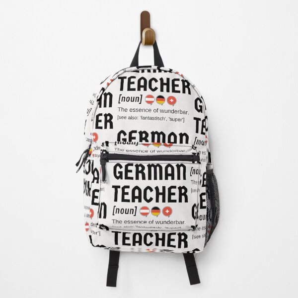 Item preview, German Teacher Definition Professeur d'allemand Wunderbar with Flags designed and sold by Time4German.