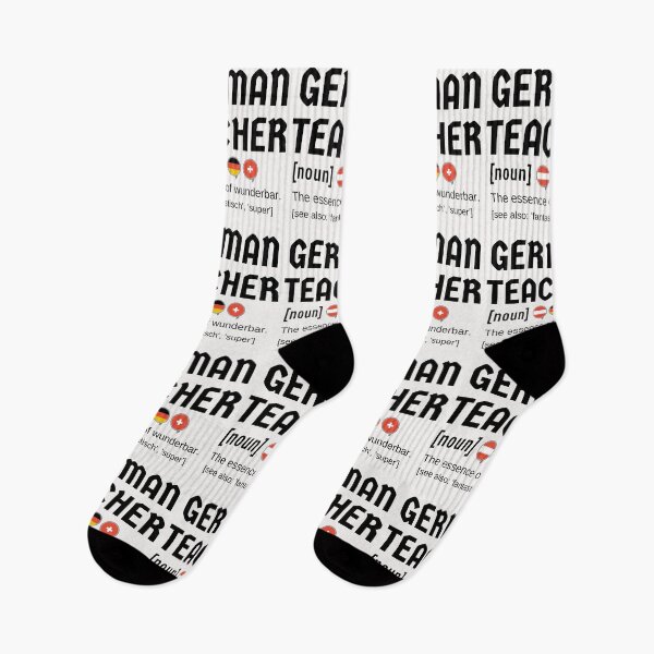Item preview, German Teacher Definition Professeur d'allemand Wunderbar with Flags designed and sold by Time4German.