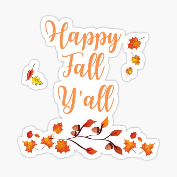Item preview, Happy Fall Y'all Leaves designed and sold by AtarangiDesigns.