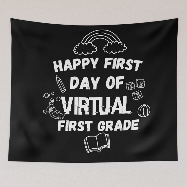 Item preview, happy first day of virtual first grade designed and sold by CodingForTech.