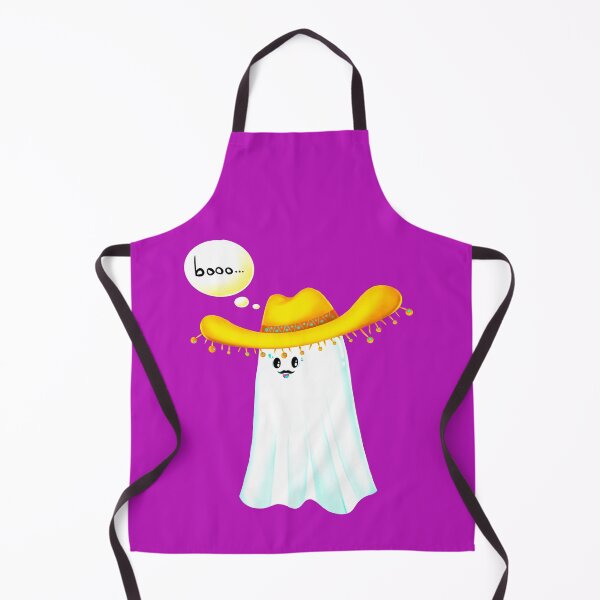 Artikelvorschau, Cartoon-Geist mit gelbem Sombrero! entworfen und verkauft von Cat N' Doodles.