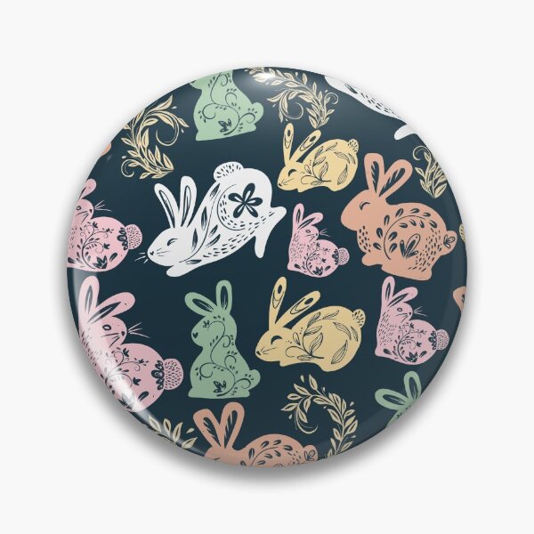 Item preview, Pastel colors cute bunny plants pattern gift design designed and sold by Michael Schmidt.