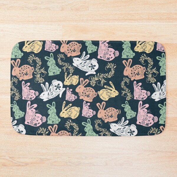 Item preview, Pastel colors cute bunny plants pattern gift design designed and sold by Michael Schmidt.