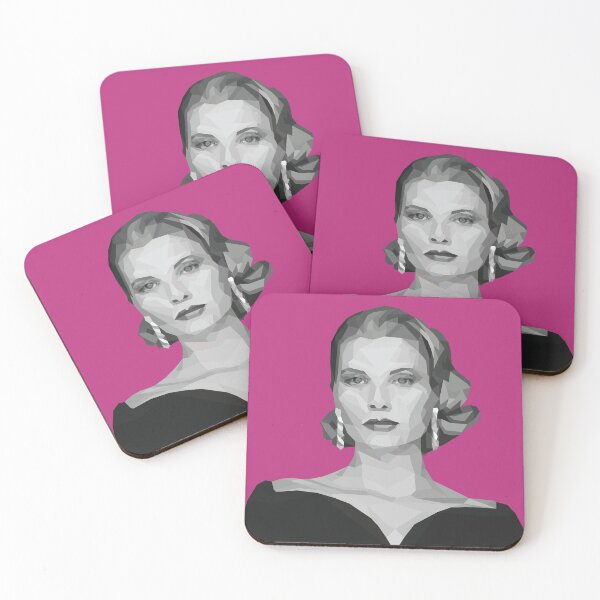 Item preview, Grace Kelly Geometric Poly Pink Background designed and sold by danihops.