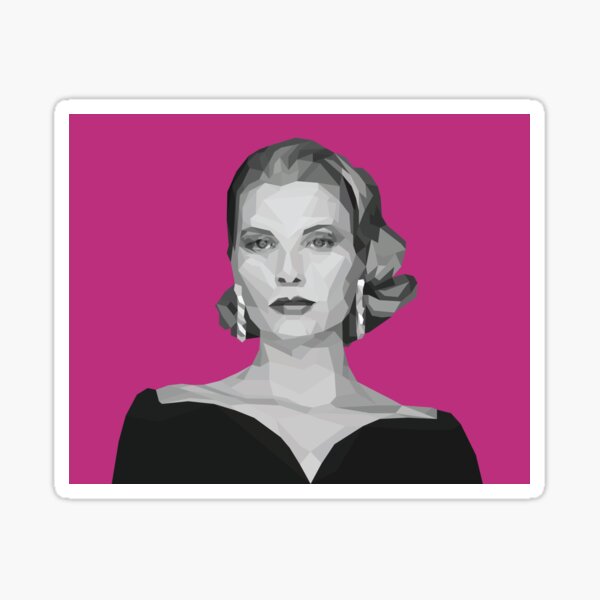 Item preview, Grace Kelly Geometric Poly Pink Background designed and sold by danihops.