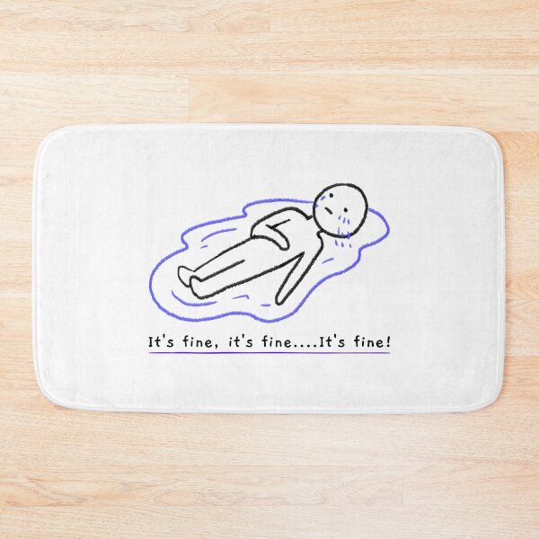 Item preview, Cry Tears Broken Heart Positive Sad Funny Everythings Fine Its Fine Artwork designed and sold by CreatedbyJR.